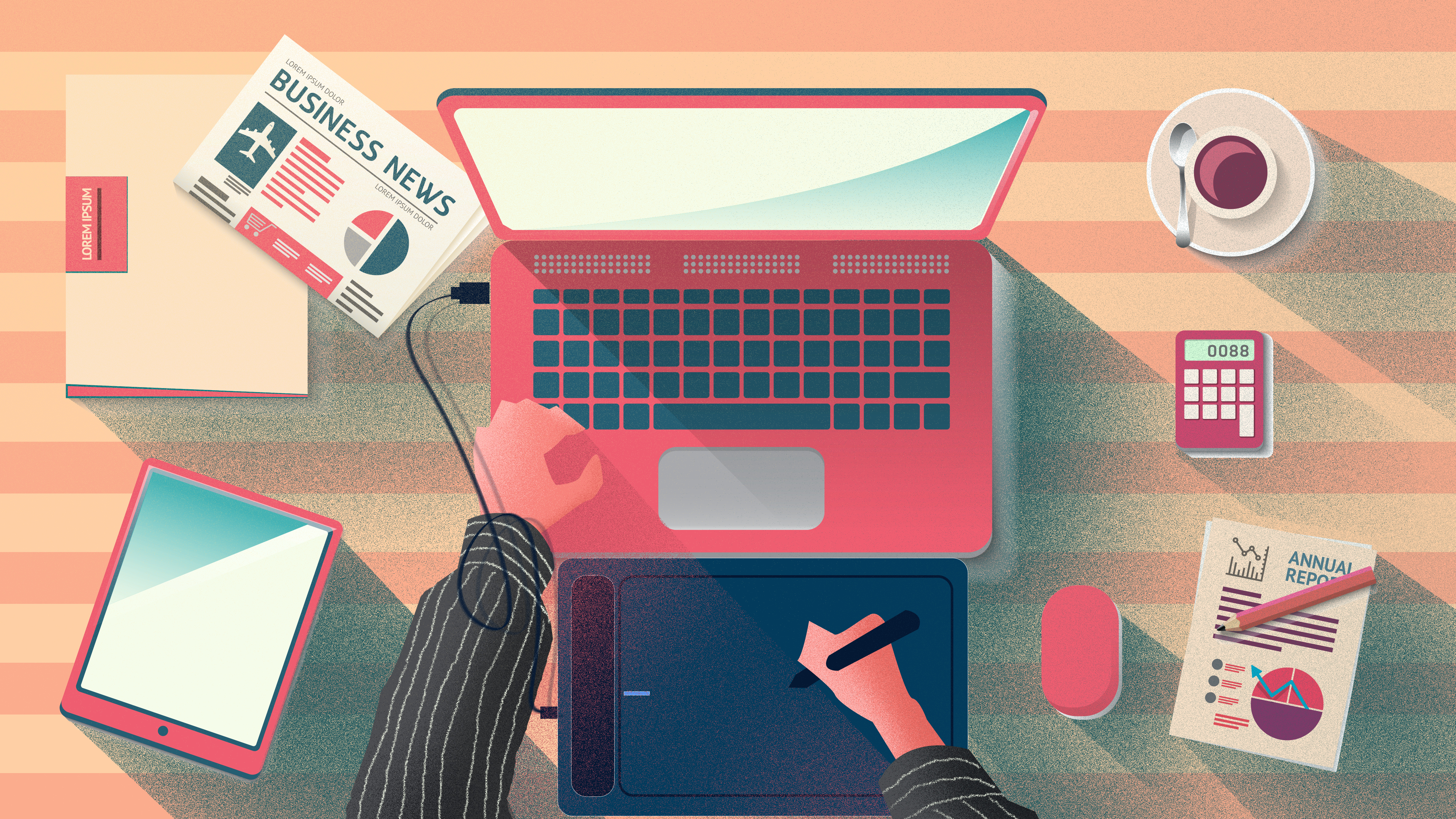 Blogging Illustration